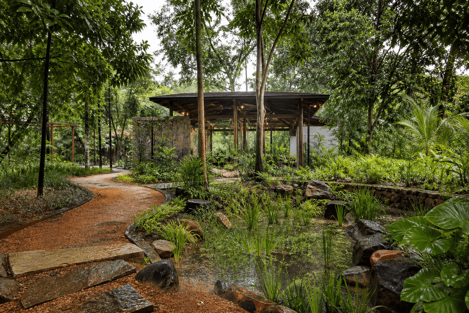Rain Garden Commons, Kochi, India